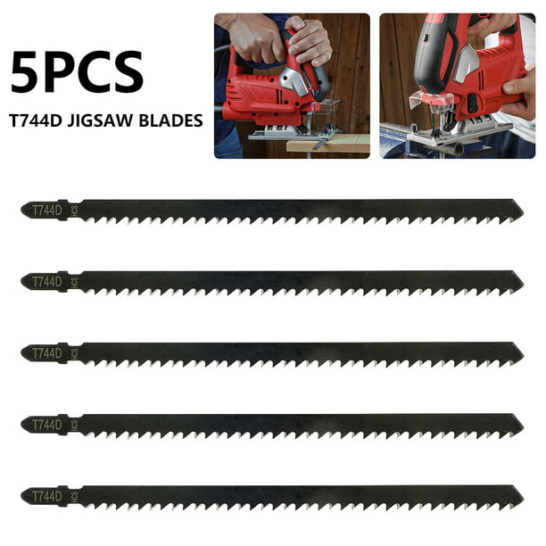 5x T744D 180mm Ultra-Long Jigsaw Saw Blades Fast Cutting For Wood Plastic Cutter